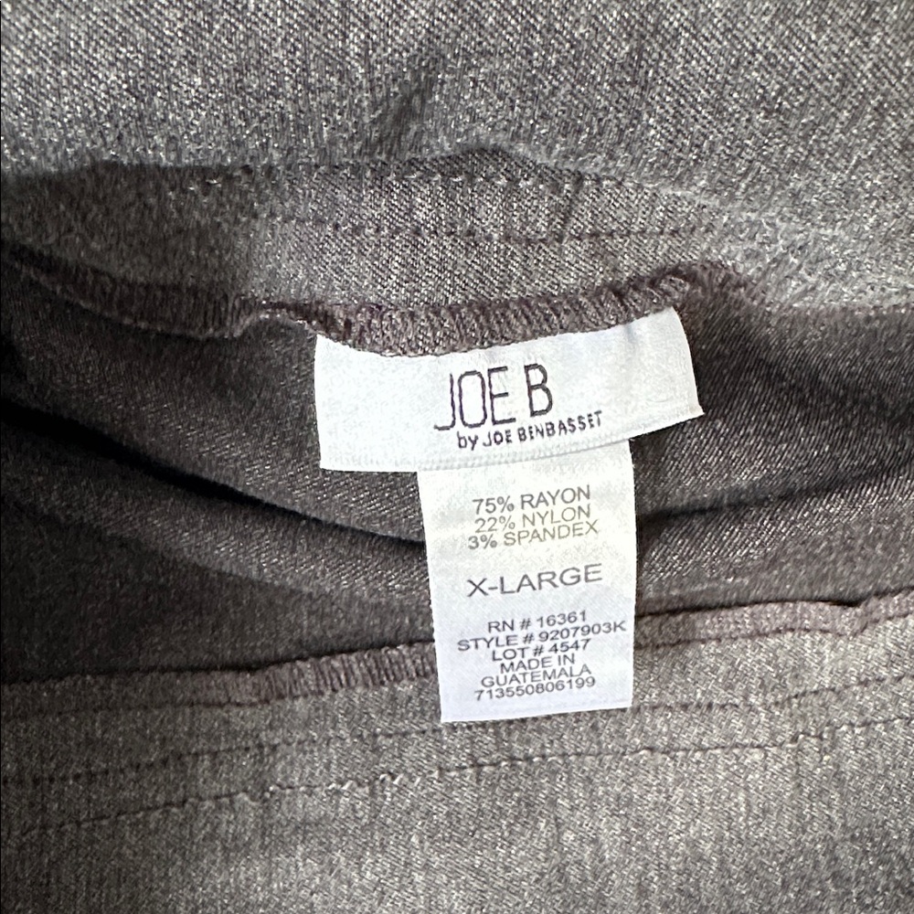Joe Benbasset (Joe B) Charcoal Pencil Skirt size XL Grey length 19.5” - Picture 2 of 4
